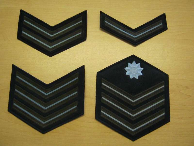 SA Air Force rank chevrons.